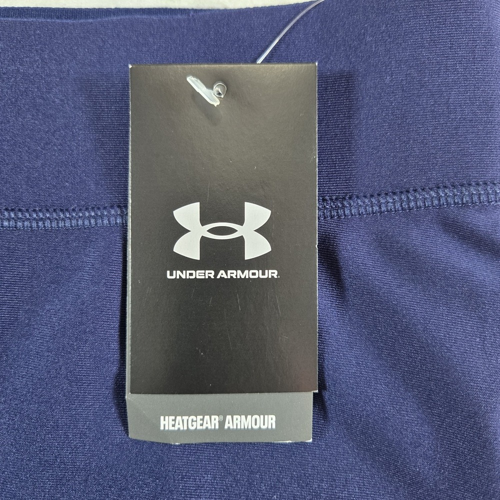 Under Armour HeatGear Compression Shorts‎ Athletic Womens Large Navy Blue NWT - Picture 6 of 9